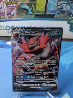 Incineroar GX ULTRA RARE 97/181 SM Team Up Pokemon Card HOLO NM - Image 1
