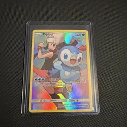 Pokemon TCG Piplup Holo Secret Rare Card Cosmic Eclipse 239/236 - Image 1