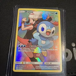 Pokemon TCG Piplup Holo Secret Rare Card Cosmic Eclipse 239/236 - Image 2