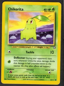 Chikorita 53/111 Common LMP Pokemon Card HQ Scan - Image 1