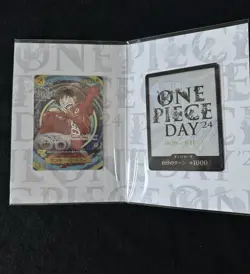 One Piece TCG Premium Card - Monkey D Luffy OP07-109 - ONE PIECE DAY 24 - SEALED - Image 1