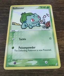 Bulbasaur 45/100 Ex Crystal Guardians Non Holo Pokemon Card NM-MINT Kizuki - Image 1
