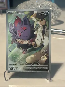 Pokemon TCG Journey Together N's Zorua #189 Holo Promo Card (NM) - Image 1