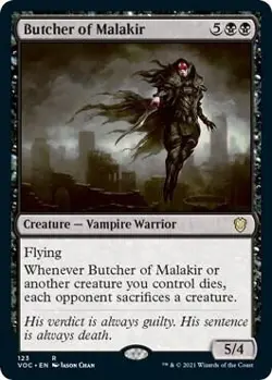 Butcher of Malakir R Commander: Innistrad: Crimson Vow 123 NM - Image 1