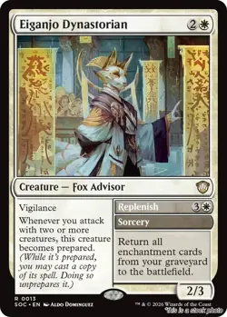 MTG Eiganjo Dynastorian Card #13 Commander: Secrets of Strixhaven NM Magic - Image 1