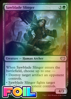 x1 Sawblade Slinger VOW MTG 217/277 FOIL UNCOMMON M/NM 1x - Image 1