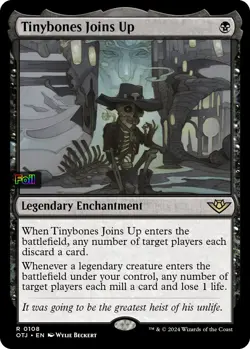 *Foil* Tinybones Joins Up-108-NM-Outlaws of Thunder Junction-Magic - Image 1