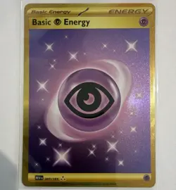 Pokemon TCG Basic Psychic Energy 207/165 SV 151 Hyper Rare Secret Rare Holo - Image 1