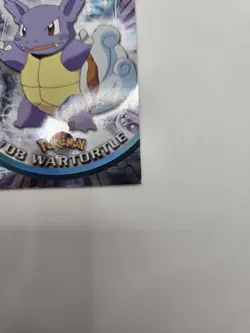 WARTORTLE #08 2000 TOPPS CHROME SERIES 1 HOLO FOIL POKEMON TV ANIMATION CARDS - Image 3