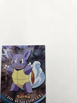 WARTORTLE #08 2000 TOPPS CHROME SERIES 1 HOLO FOIL POKEMON TV ANIMATION CARDS - Image 4