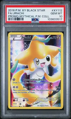 Pokemon Jirachi Black Star Promo XY112 Mythical Pokemon Coll. Full Art PSA 10 - Image 1