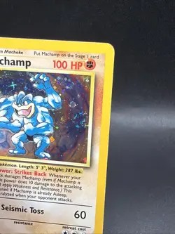 Pokemon TCG Machamp Base Set 8/102 Holo 1st Edition Holo Rare B - Image 2