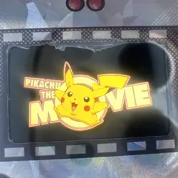 🎞 FSA Pokemon 35mm Film Cell Pikachu The Movie Gold Cracked Ice Title Scene - Image 1