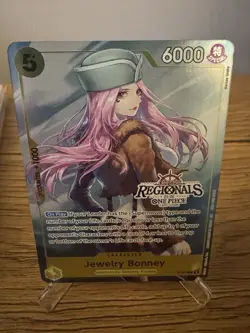 One Piece TCG - JEWELRY BONNEY - P-085 Offline Regionals 25-26 Promo NM English - Image 1