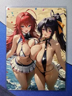 Rias Gremory & Akeno Highschool DxD ACG Goddess Story Waifu Anime Custom Card - Image 1