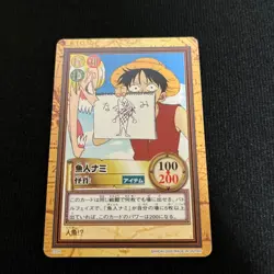 Vintage Super mint condition One Piece Carddass Hyper Battle Fishman Nami rare p - Image 2
