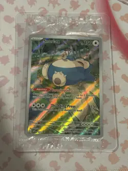 Pokemon TCG Snorlax Promo Card Scarlet Violet 151 SVP051 Sealed - Image 1