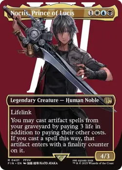Noctis, Prince of Lucis (Borderless) FINAL FANTASY 401 Foil - Image 1