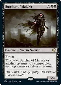 Butcher of Malakir Commander: Innistrad: Midnight Hunt 107 Regular - Image 1