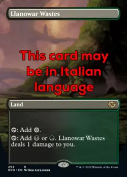 MTG LLANOWAR WASTES 299 EXC - DISTESE DI LLANOWAR - BRO X IT - MAGIC - Image 1