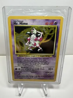 Mr. Mime 6/64 Holo Rare Pokemon Vintage Card 1999 WOTC 🔥 - Image 1