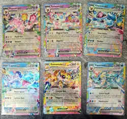 Lot of 6 Pokemon Rainbow Rare EX Cards - Mint/Near Mint - Image 1