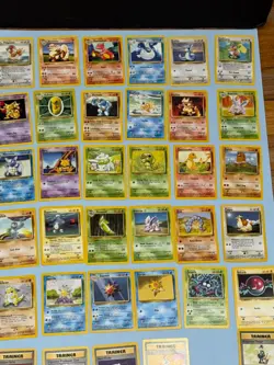 NEAR Complete Base Set 17-102 Rare-Commons-Uncommons Non Holo Pokemon Cards - Image 3
