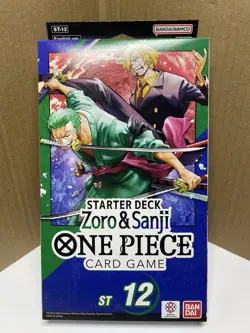 One Piece Card Game TCG Zoro and Sanji ST-12 Starter Deck English New - Image 1