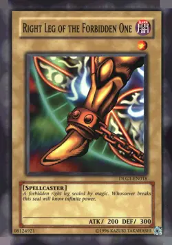 Right Leg of the Forbidden One DLG1-EN018 Dark Legends Yu-Gi-Oh Unlimited NM - Image 1