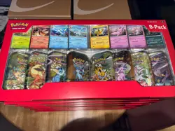 2 Pokemon TCG Prismatic Evolutions Costco 8 Mini-Tin Bundle w/Promo Cards SEALED - Image 1