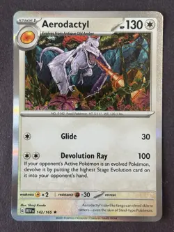 Pokemon Aerodactyl SV:151 #142/165 Rare Holo Near Mint - Image 2