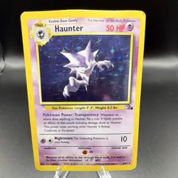 Pokemon TCG Haunter Fossil Unlimited Rare Holo Card 6/62 WOTC - Image 1