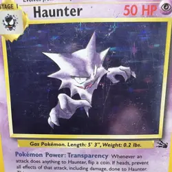 Pokemon TCG Haunter Fossil Unlimited Rare Holo Card 6/62 WOTC - Image 4