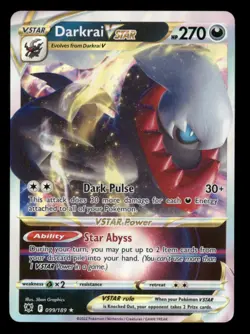 Darkrai VSTAR 099/189 - Astral Radiance Holo - Pokemon Card NM - Image 1