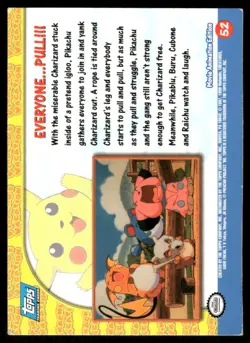 Pokemon Cards Everyone... Pull!!! #52 Topps The First Movie Trading Cards LP *2 - Image 2