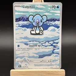 Pokemon TCG Cubchoo Illustration Rare Card 109/086 English Black Bolt - Image 2