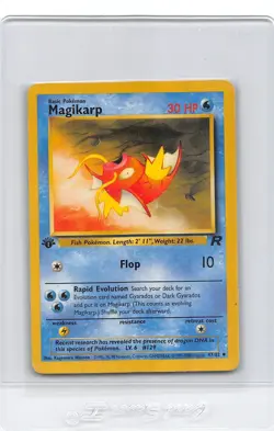MAGIKARP 47/82 - 1ST EDITION - Team Rocket - VINTAGE WOTC Pokemon Card - LP/P - Image 1