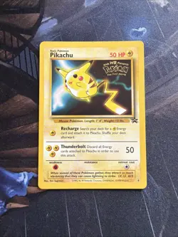 Pikachu #4 - Movie Black Star Promo (The First Movie) Pokemon Card TCG WOTC - LP - Image 1