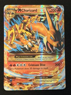 M Charizard EX Y 107/106 Flashfire Secret Rare Pokemon Card Heavily Played - Image 1