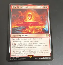 MTG Final Fantasy The Fire Crystal 0135 Foil Rare Legendary Artifact - Image 1