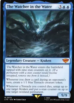 MTG The Watcher in the Water LTR 075 Mythic Rare LOTR Tales Middle-Earth NM - Image 1