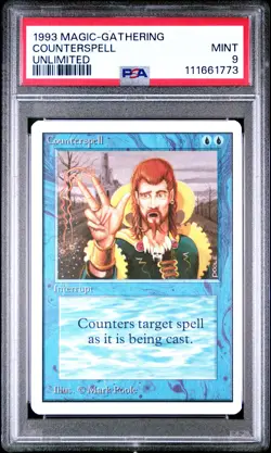 1993 MTG UNLIMITED COUNTERSPELL PSA 9 - Image 1