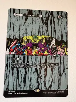 Heroic Intervention 078 Borderless Marvel Super Heroes MAR MTG Magic NM - Image 1