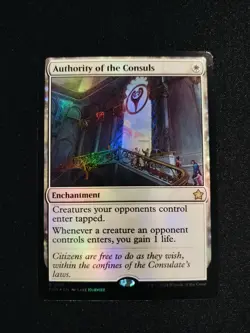 MTG Authority Of The Consuls Foil 0137 Foundations FDN NM - Image 1