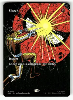 Shock (Borderless) 27 Marvel Universe Eternal-Legal Magic: The Gathering NM - Image 1