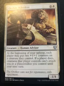 Orzhov Advokist 035/361 Uncommon Commander Legends Magic: The Gathering - Image 1