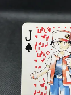 Red POKEMON Red Trump Card TCG 1996 Nintendo Made in Japan Rare Spade J - Image 2
