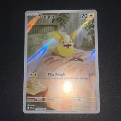Pokemon TCG Yamper 099/094 Phantasmal Flames Illustration Rare English - Image 3