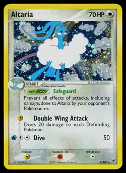 Pokemon Card - Altaria Deoxys 1/107 Holo Rare - Image 1