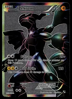 Pokemon Card - Zekrom Black & White 114/114 Holo Ultra Rare - Image 1